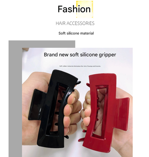 Flexible Silicone Hair Claw Clip| Unbreakable| Flexibile hair clip | Durable, Anti-Collision Clutcher| Shatterproof Trendy Clutcher
