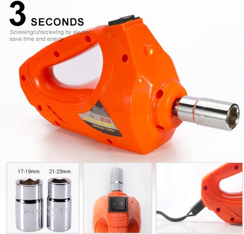 5-ton electric jack, 12V electric vehicle jack set, with electric impact wrench and tire inflator, remote controller with LED light, suitable for tire changing of cars, SUVs and sedans, emergency repairs (cash on delivery).