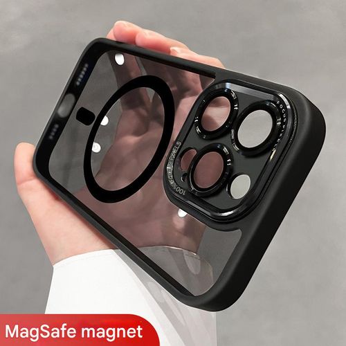 Compatible with iPhone 14 Pro Max — Acrylic Magnetic Case with Reinforced Corner Drop Protection,Cash on Delivery