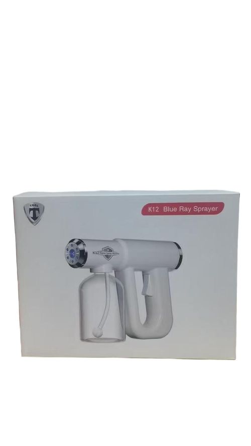 Best-selling K12 Nano Spray Gun for Home Use, Handheld Atomizing Blue Light Alcohol Disinfectant Spray Gun, Rechargeable and Portable Sprayer