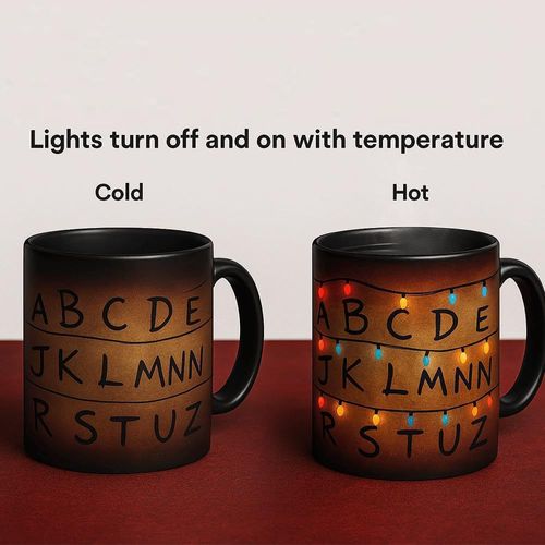 Heat-sensitive color-changing ceramic mug, a trendy and popular personalized mug.