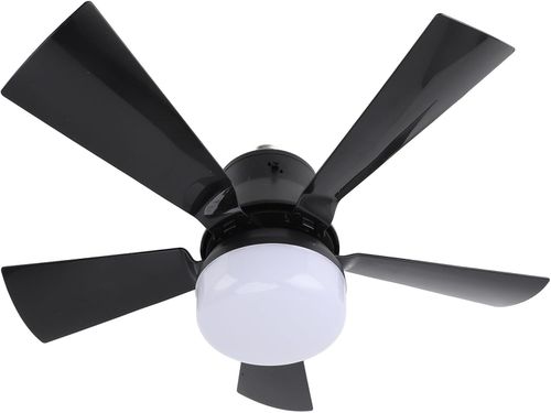 Socket Fan Light with Remote Control - socket ceiling fan 18-in ceiling fans with lights and remote Ideal for Bedroom Kitchen Dining Room and Living Room balcony Garage restaurant shop indoor.(black)