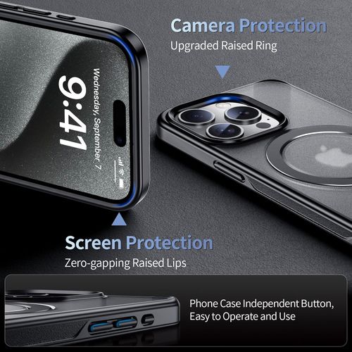 Compatible with iPhone 14 Pro Max — Acrylic Magnetic Case with Reinforced Corner Drop Protection,Cash on Delivery