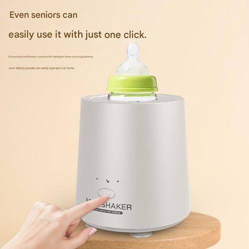 Milageto Abanador de garrafa elétrico, liquidificador elétrico multifuncional, abanador de bebê conveniente, para uso diário de, Cinza