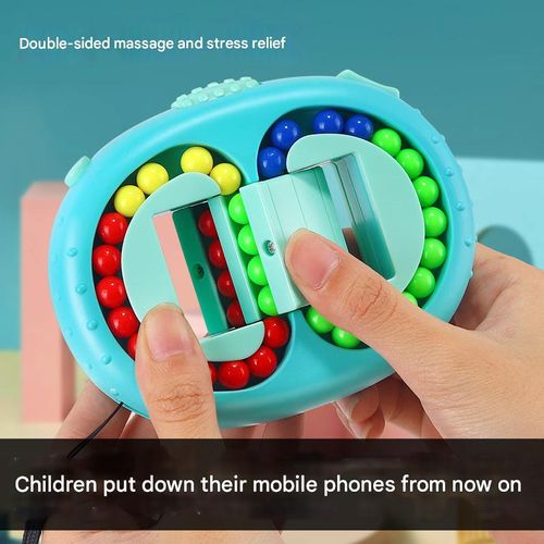 This fun, double-sided, rotating magic bead puzzle toy is suitable for both children and adults. It helps relieve stress, promotes brain development, and fosters a sense of closeness among family and friends.