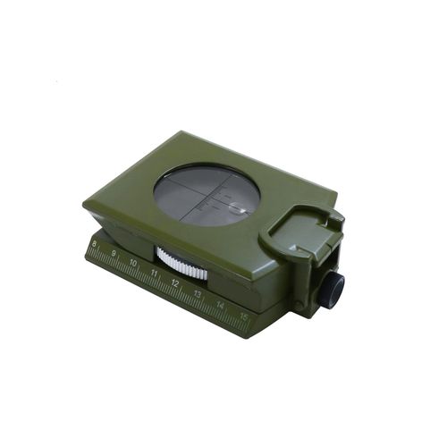 Outdoor lens compass, multi-functional compass with aiming and protractor, includes storage bag, military-grade high-precision compass navigation, professional camping luminous compass, waterproof and shockproof, suitable for hiking, outdoor activities, rock climbing, and camping (cash on delivery).