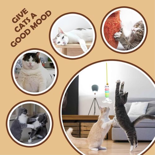 Electric Cat Toy | Electric Interactive Pet Game - Motion Sensor Kitten Toy,for Exercise Fitness Training Enrichment Boredom Relief Indoor