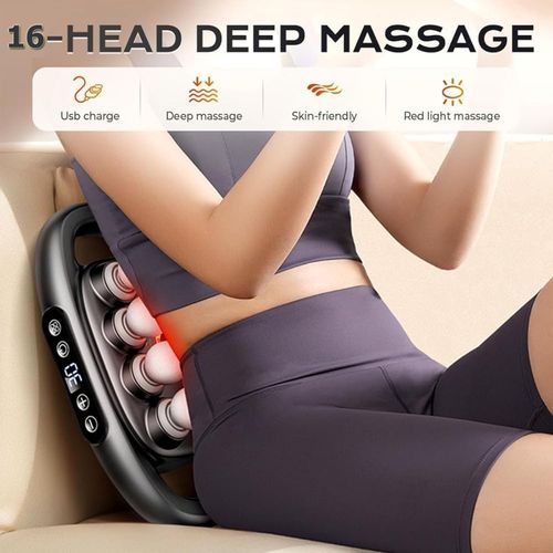 16 Head Massage Gun Deep Tissue.Triple Fusion Massager Cordless Back Massager, Pistola De Masajes Musculares.