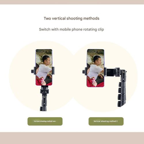 Selfie stick stand, integrated live streaming device, aluminum alloy floor-standing telescopic photography tripod.