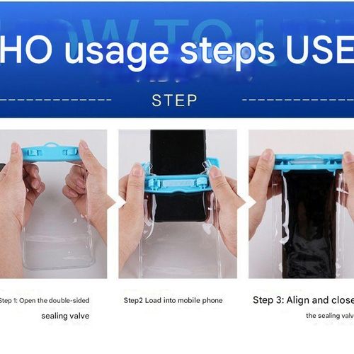 This waterproof phone bag allows for touchscreen use underwater and protects your phone from rain without affecting screen functionality.