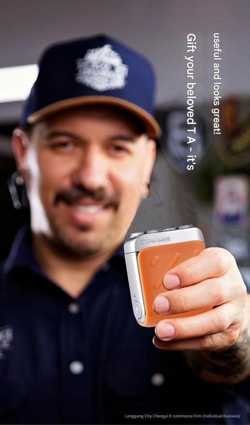 New Dual-Head Electric Razor: Compact Mini Shaver for Men