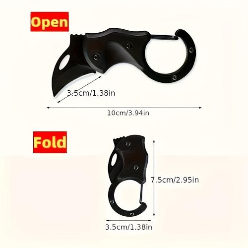 Mini Folding Knife Keychain Pendant Gift Knife Portable Box Cutter Indoor and Outdoor Exquisite Folding Knife High Hardness Multi-functional Knife Buckle Backpack Camping