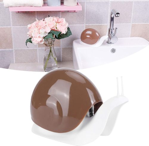 Liquid Soap Dispenser, Snail Shape Lotion Hand Soap Dispenser, Refillable Liquid Soap Foaming Pump Dispenser Detergent Sanitizer Lotion Bottle for Kitchen Bathroom 120ML(Brown)