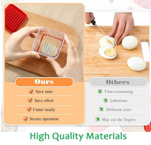 Cup Slicer - Fruit & Vegetable Speed Slicer, Stainless Steel, Quickly Cuts Soft Fruits  Portable Tool for Salad Platter