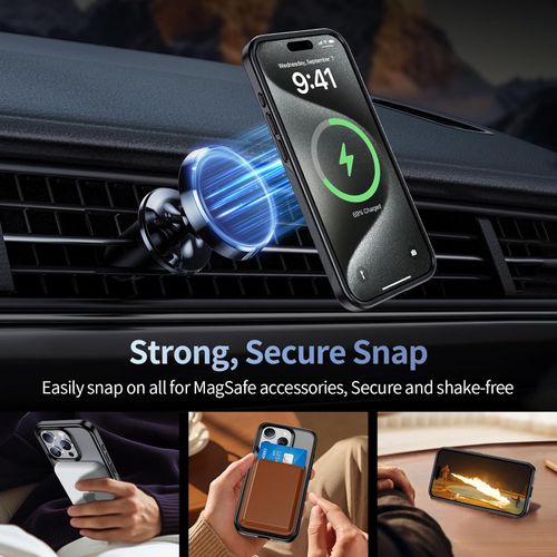 Compatible with iPhone 14 Pro Max — Acrylic Magnetic Case with Reinforced Corner Drop Protection,Cash on Delivery