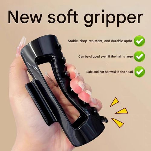 Flexible Silicone Hair Claw Clip| Unbreakable| Flexibile hair clip | Durable, Anti-Collision Clutcher| Shatterproof Trendy Clutcher
