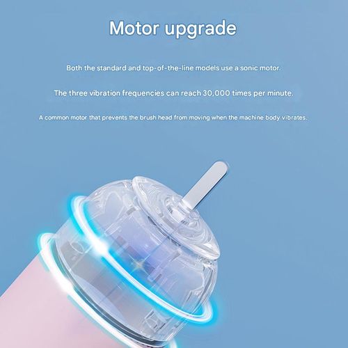 Children's U-shaped electric toothbrush, sonic toothbrush with 3 modes, cartoon dinosaur design, IPX7 waterproof design (suitable for ages 3-7, color shipped randomly)