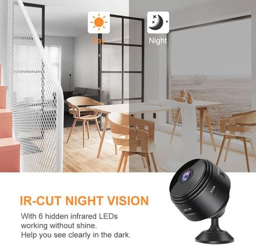 This magnetic miniature camera is difficult to spot. It features 1080p HD Wi-Fi and can be used both indoors and outdoors. It's a home security camera with night vision and motion detection alarm functions.