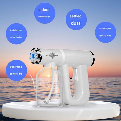 Best-selling K12 Nano Spray Gun for Home Use, Handheld Atomizing Blue Light Alcohol Disinfectant Spray Gun, Rechargeable and Portable Sprayer