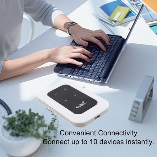 Travel 4G 5G WiFi Mobile Hotspot Support 10 Devices Portable 4G 5G WiFi Hotspot 300Mbps with SIM Card Slot for Motorhome