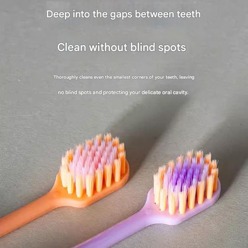 Cylinder Toothbrush, Soft Manual Toothbrush with Silk Bristles, Gentle Cleaning Toothbrush for Sensitive Teeth and Gums, Compact Head, Packaged in A Clear Cylinder. (10 Pcs)