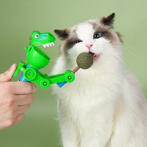 Lollipop Robot Toy | Cat Pet Robot Catnip Toy | Self- Interactive Design Interactive Toy for Dogs, Cats, and Other Small Animals