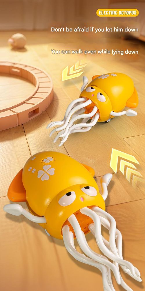 Electric Crawling Octopus Toy with LED Lights & Music, Smart Obstacle Avoidance, Interactive Auto-Dance Octopus for Gifts, Toddlers, Indoor Fun, Brings Endless Giggles