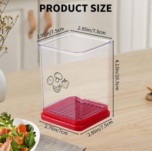 Cup Slicer - Fruit & Vegetable Speed Slicer, Stainless Steel, Quickly Cuts Soft Fruits  Portable Tool for Salad Platter