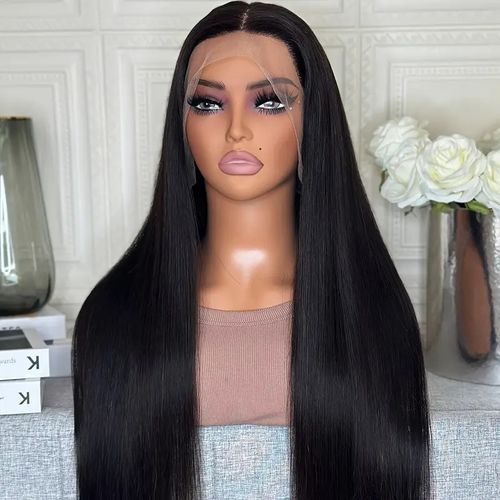 Silky Straight Invisi Strap Snug Fit 360 Transparent Lace Frontal Bleached Knots Pre Cut Lace Optional Wig