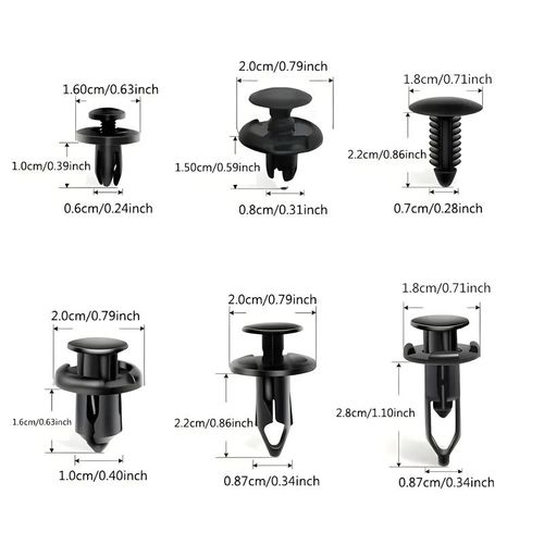 Mixed Car Bumper Clip & Universal Car Bumper Fastener for Toyota, Ford, GM, & Honda, Assembly & Disassembly Tools for Car Repair