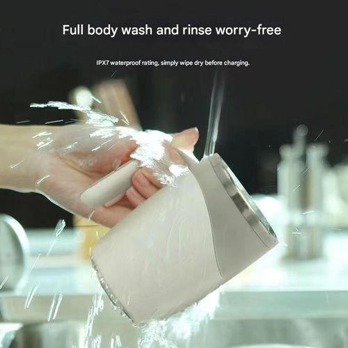 Rechargeable Self-Stirring Coffee Mug, 2025 Upgrade, Automatic Magnetic Stirring, Stainless Steel, Portable, with Lid (white)