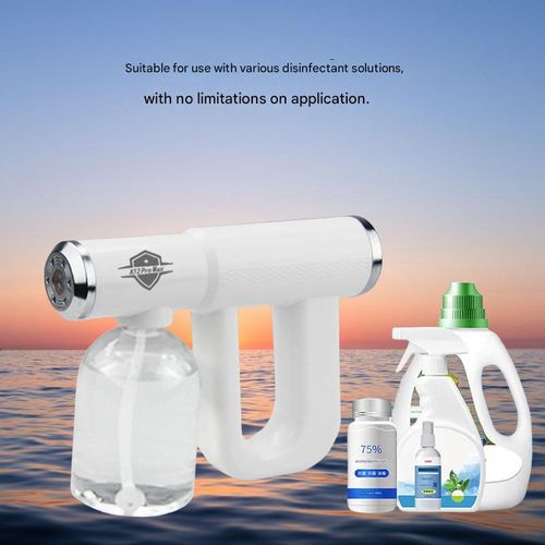 Best-selling K12 Nano Spray Gun for Home Use, Handheld Atomizing Blue Light Alcohol Disinfectant Spray Gun, Rechargeable and Portable Sprayer