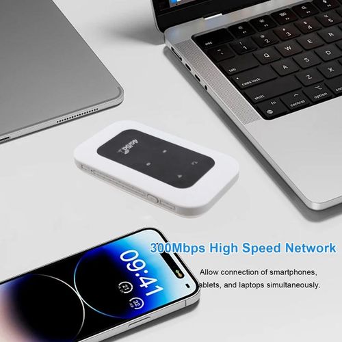 Travel 4G 5G WiFi Mobile Hotspot Support 10 Devices Portable 4G 5G WiFi Hotspot 300Mbps with SIM Card Slot for Motorhome