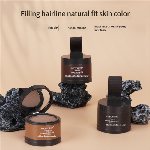 Root Touch Up Powder for Women and Men, Hair Thinning, Hairline Shadow and Gray Coverage (Black)