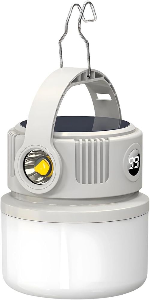 Solar Camping Light Portable LED Flashlight Outdoor Lights Super Bright Long Lasting Rechargeable Night Light for Camping Tent Essential Gear Outdoor Activities