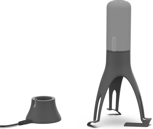 Stirr Plus - The Unique Automatic Pan Stirrer with Timer - Rechargeable USB Stand - Grey