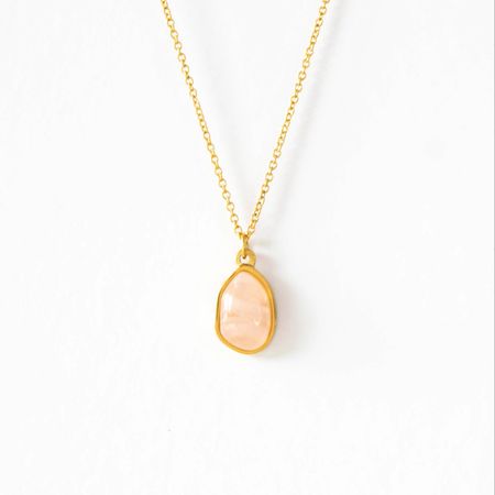 Natural stone necklace-Pink