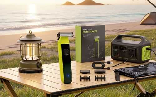 2025 New Men's Electric Hair Trimmer - Full-Body Washable, USB-C Fast Charging, 3-in-1 for Beard Body Hair Facial Grooming, Adjustable Comb + Dual Moving Blades, Painless Shaving (Wet & Dry Use), Low Noise & Portable Multifunctional Shave