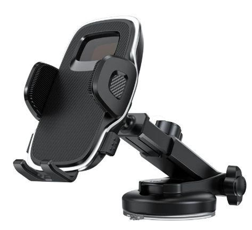 2025 New Metal + Plastic Car Phone Mount - 360° Rotatable Gravity & Suction Design, Universal for Air Vent, Dashboard & Windshield, Portable Adjustable Heavy-Duty Holder