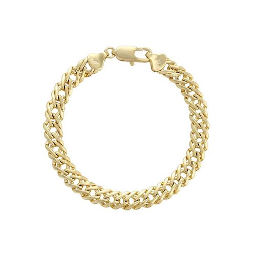 18K Gold Plated 5mm Miami Cuban Chain - Double Cross Vintage Bracelet, Waterproof & Rustproof Stainless Steel, Hip-Hop Style, Unisex for Guys, Singers & Women