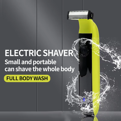 2025 New Men's Electric Hair Trimmer - Full-Body Washable, USB-C Fast Charging, 3-in-1 for Beard Body Hair Facial Grooming, Adjustable Comb + Dual Moving Blades, Painless Shaving (Wet & Dry Use), Low Noise & Portable Multifunctional Shave