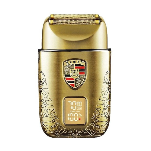 Kemei KM-T93 Electric Shaver: New Metal Reciprocating Floating Blade, LED Digital Display Razor for a Ultra-Clean Shave