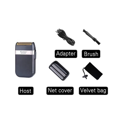 Kemei KM-2024 Reciprocating Electric Shaver for Men - Powerful Performance, USB Rechargeable, Fully Washable Razor for an Ultra-Clean Shave