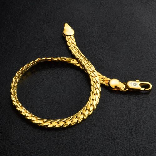 18K Gold Plated 5mm Miami Cuban Chain - Double Cross Vintage Bracelet, Waterproof & Rustproof Stainless Steel, Hip-Hop Style, Unisex for Guys, Singers & Women