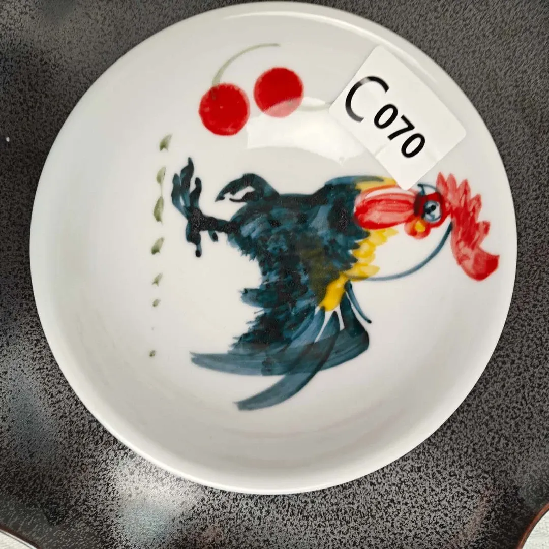 Jingdezhen Artisan Plate | Oranges in Blue, Painted by Hand