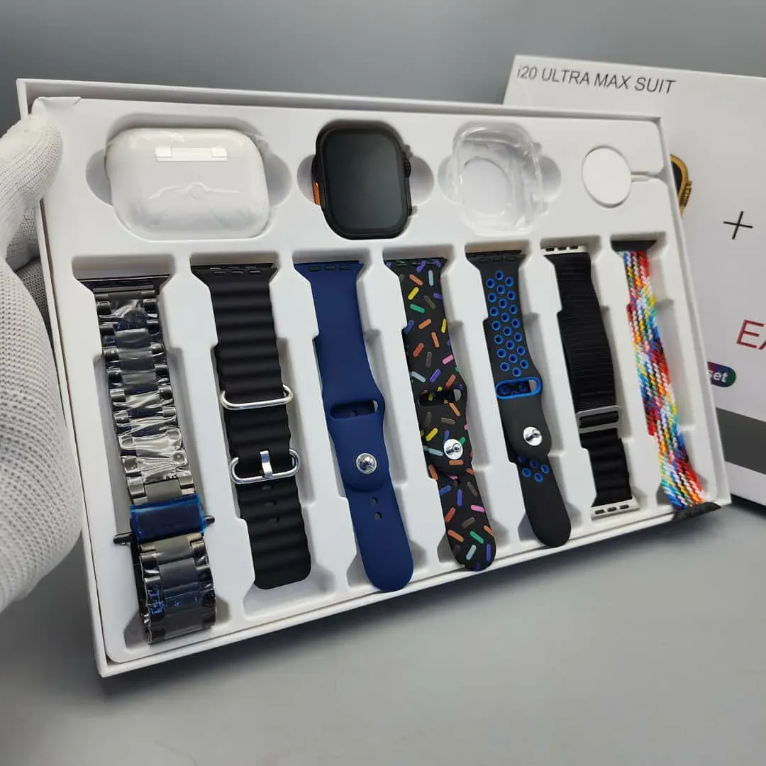 Smart Watch Multi-Accessory Set 7 Strap Watch With Airpods Pro-Cash On Delivery Free Shipping In Accra