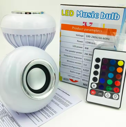 New design full with speaker smart led bulb