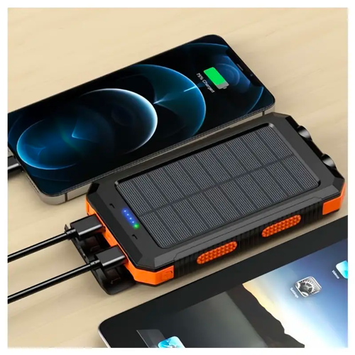 2024 High Capacity Charger 20000mAh Waterproof Solar Power Bank Mobile Powerbank （What you see, what you get, cash on delivery）