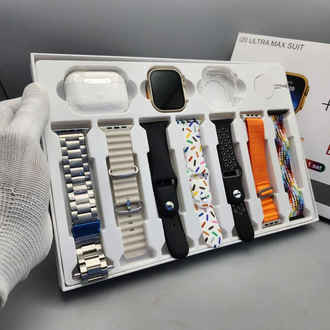 Smart Watch Multi-Accessory Set 7 Strap Watch With Airpods Pro-Cash On Delivery Free Shipping In Accra