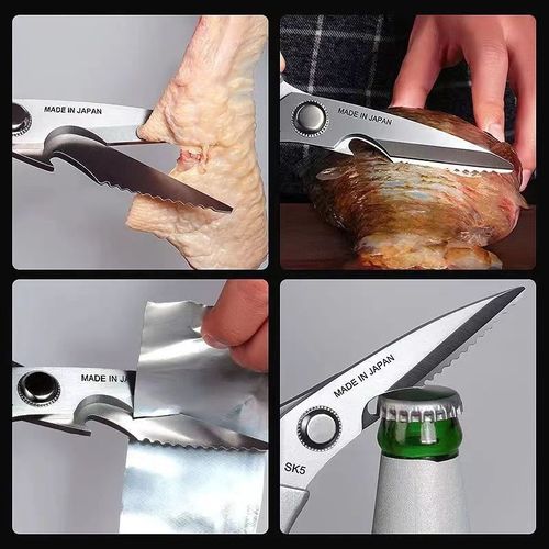 Need a Reliable Kitchen Tool? Discover Our 8.5-inch Professional Kitchen Scissors with Aluminum Alloy Handle – Perfect for Cutting Chicken Bones and More!
